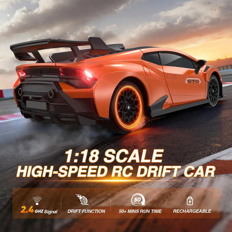 Lamborghini Officially Licensed 1 18 Scale Remote Control Car With LED Headlights High Speed 35 KMH Sick Fast Drift RC Car 2 4GHz