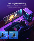 User at a desk using Crush Your Setup With This Top Tier 4K Webcam Featuring A Bright Ring Light Smart Autofocus And Clean 1080p 60 Frames Per Second Video.