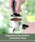 58mm stainless steel portafilter of EzBru 1000 58mm Commercial Espresso Machine With Dual PID And NTC Temperature Control