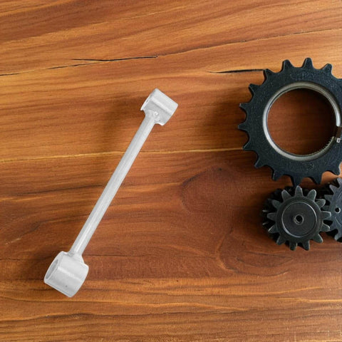 Adjustable Hinge Gap Tool Heavy Duty Wrench For Precision Door Hinge Alignment And Repair Fits Fireproof Doors And Multiple Hinge Types Portable DIY Friendly Tool For Home And Commercial Use on wooden background.