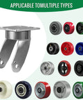 Ultra Tough Extra Thickened Galvanized Steel Six By Two Inch Caster Yoke 2500 Lbs Load Rating Swivel Fork Replacement and compatible wheels