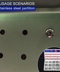 440 Piece Flat Hex Socket Head Cap Screws Kit In 304 Stainless Steel M3 M4 M5 Metric Threads box shown with screws in use on metal panel