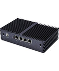 Hella Reliable Rock Solid Intel Core I5-5200U Quad Gigabit Ethernet Mini PC Barebone Aluminum Chassis rear view with ports
