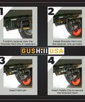 Step-by-step installation of Beefy Heavy Duty Shackle Hitch for 2 inch receivers with 15 ton break strength on a vehicle.