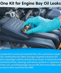 Langina Viton O-rings kit: close-up of brown O-rings held by gloved hand over a car engine bay