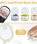 Keep It Sizzling Hot Soup Thermos With Secure Split Snack Cup Grab And Go Leak Free Insulated Lunch Jar For Kids And Adults Stainless Steel Double Wall Vacuum Food Container With Spoon Black with leak-proof snack containers.