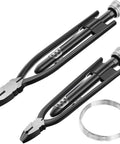 Safety Wire Pliers Set With 9 Inch And 6 Inch Pliers 3 In 1 Wire Twisting Tool Includes 32 Feet Of 0.5mm Lock Wire For Aircraft Automotive And Industrial Use Must Have, showing both pliers and coiled wire