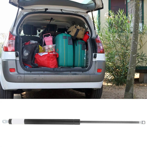 Heavy Duty Hydraulic Hood Proppers For Daily Drivers 400N Force Gas Spring Lift Struts Flat Head Mount Brackets in vehicle cargo area.