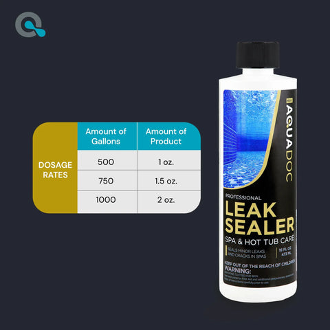 Hot Tub Leak Sealer For Quick Fixes And Peace Of Mind, 16oz Spa Leak Repair Chemical For Minor Leaks And Cracks, USA Made bottle