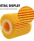 Detail view of 5Pcs Oil Filter Kit 04152-YZZA1 Replacement For Toyota Avalon Camry RAV4 Sienna ES300h ES350 IS200t RX350 RX450h And Lexus Models