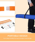 2 In 1 Adjustable Dog Agility Jump Set With Carry Bag Tire Jump Ring Or Hurdle Bar Quick Setup Portable Backyard Obstacle Course