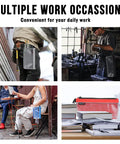 Premium Small Tool Pouches With Zipper Waterproof 1680D Pouch Bags used in various settings, shown in grey, blue, and red.