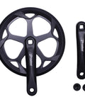 Heavy Duty Bike Crankset With 46T 48T 52T Chainrings, 152Mm To 175Mm Lengths, Forged Aluminum Arms And Steel Chainring, Double Chainring Guard