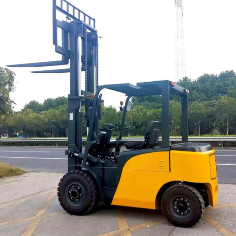 Electric Pallet Stacker Heavy Duty Forklift 1 To 3 Ton Capacity Compact Design for efficient warehouse logistics.