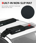 Soft Roof Rack Pad Kit Dope For Surfboard Kayak And Canoe With 2 Tie Down Straps 2 Ropes Hood Loops And Storage Bag Heavy Duty