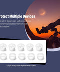 Universal 1.25 Inch Telescope Dust Cap And Plug Kit For Eyepieces Barlow Lenses T Adapters Focuser Diagonal And Other 1.25 Inch Accessories Includes Five Dust Caps And Five Dust Plugs For Dual Layer Dust Protection, shown with telescope at sunset.