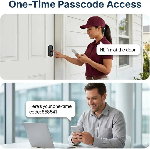 Slick WiFi Enabled Smart Deadbolt With Built In App Control Fingerprint Scanner For Front Doors No Hub Required Hassle Free Install Auto Relock Touchscreen Keypad Gives You Total Peace Of Mind