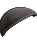 Oil Rubbed Bronze Cup Pull Drawer Handle For Cabinets And Furniture 3 Inch Center To Center 1 Pack Classic Cup Pulls With Traditional Style And Rich Copper Highlights
