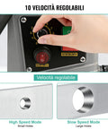 Portable Magnetic Drill Press With 2923 Lbs Electromagnetic Base showing speed control dial for variable speed motor.
