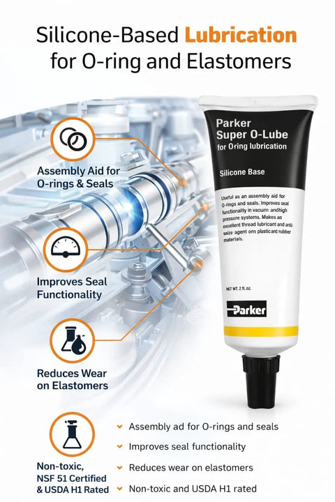 Silicone O Ring Lubricant Grease for O Rings and Seals in industrial setting