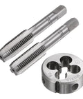 Three Piece Metric Hand Tap And Die Set M12 X 1.5 Right Hand Taps With Round Die For Quick Hand Threading And Easy DIY Repairs