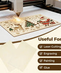 Laser engraving on 12 Pack Basswood Sheets 12 By 20 By 0.125 Inch 3mm For Laser Cutting And Engraving, Smooth Flat Wood Blanks