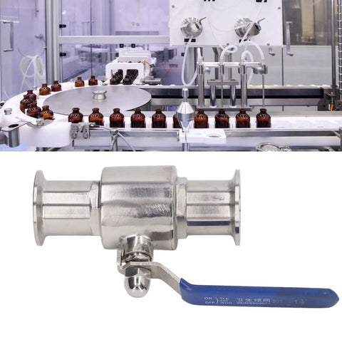 Heavy Duty Clamp Ball Valve With 304 Stainless Steel Body For Quick Grab Installation And Smooth Plumbing Flow Control on industrial setup.