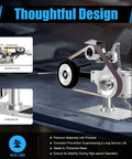 Heavy Lifter 30 Inch Belt Sander With Powerful 550W Brushless Motor showing thoughtful design, stable base, and dimensions for precision work.