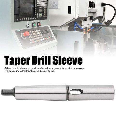Side view taper drill sleeve adapter MT4 to MT2, steel reduction sleeve for lathe CNC fixtures