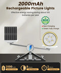Rechargeable Magnetic LED Puck Lights For Wall, Wireless 2000mAh Battery, Remote Control, 12 RGB Colors And Three Color Temps