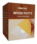 Premium White Wood Filler Putty For Furniture Repair Stainable Paintable Water Resistant Quick Dry Formula in a 9.87oz box.