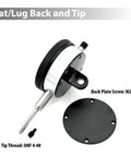 Clockwise Tools dial indicator with magnetic base holder and mounting plate, 0-1 inch travel