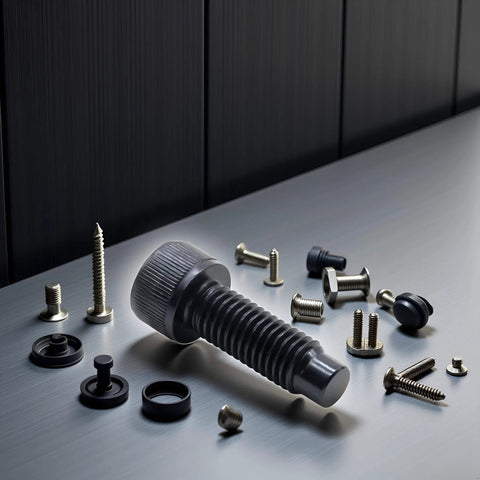 Replacement Screws For Ring Video Doorbell 20Pcs Black 4 Size Set shown with T5 and T16 heads on a metallic surface