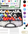 Pro Grade Organic Chemistry Molecular Model Kit With 303 Pieces, 122 Atoms And 180 Bonds in open portable box