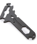 Beefy 14-In-1 Multitool With Hardened Steel Build for Camping and Hiking, Includes Wing Nut Spanner, shown in black.