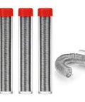 3 Pack Solder Wire 0.6mm 27g 63 37 Tin Lead Rosin Core For Electronics Soldering And Repairs High Purity Low Residue in tubes