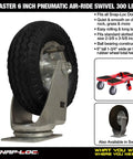Kick Up Your Cart Game With These Smooth Rolling Six Inch Caster Wheels Tough As Nails All Terrain Polyurethane Swivel Casters