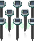 Solar Powered Ultrasonic Mole And Pest Repellent For Lawns And Gardens, Keeps Groundhogs Moles Voles Gophers Skunks And Snakes Out