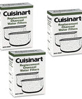 Triple Pack Charcoal Water Filters For Coffee Makers With Water Filter Holders, DCC-RWF Compatible, retail box packaging