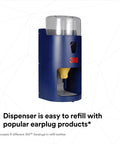 One Touch Pro Earplug Dispenser For Grab And Go Easy One Hand Drop In A Clean Durable Blue Unit Designed For Hearing Conservation