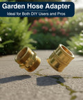 Heavy Duty Garden Hose Connector Set Beefed Up For Real Leak Proof Male To Male And Female To Female Adapters Brass Fittings
