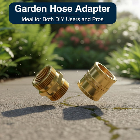 Heavy Duty Garden Hose Connector Set Beefed Up For Real Leak Proof Male To Male And Female To Female Adapters Brass Fittings