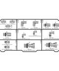 All-In-One Heavy Duty Hydraulic Fittings And Adapter Kit With 101 Adapters And 150 O Rings For NPT Threads diagram HBT5600 Series