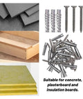 6/8mm Expansion Pipe Hollow Wall Anchors Kit With Self Tapping Metal Screws for drywall, cement board, and concrete