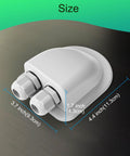 Weatherproof Double Cable Entry Gland For RV Roof Solar Junction Box Built Tough UV Resistant ABS Housing Fits 14 AWG To 10 AWG Cables