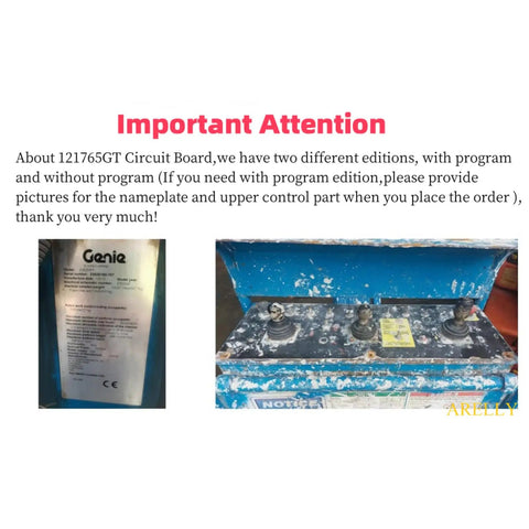 Butter Smooth ECM Circuit Board Replacement Compatible With Genie Boom Lift Z-45 Z80 control panel with labels and controls.