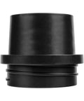 Front view of Screw End Quick Coupler For 4 Inch Hose With Left Hand Threaded Adapter Air Tight Connection For Shop Vac And Dust Collection
