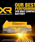 20V Max PowerStack Lithium Ion Battery Pack Set Of 2 Beefed Up Power With 50 Percent More Punch Longer Lifespan Compact Design