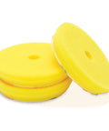 3 Inch Foam Polishing Pads for Car Detailing Buffin and Waxin Yellow Set of 3, showing three stacked yellow foam discs