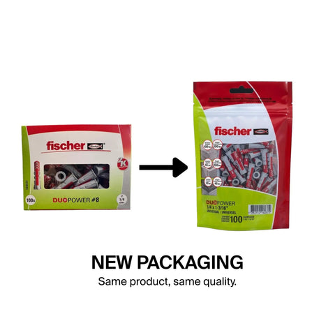 Built Tough Universal Wall Anchors For Concrete And Brick Featuring Auto Expanding Core With No Sweat Installation For Drywall And Wood Surfaces Includes One Hundred Heavy Duty Plugs In Quarter Inch Size in new packaging